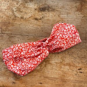 H&M red floral head band